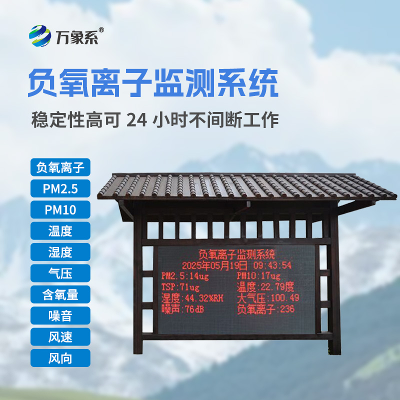 國產(chǎn)全自動負氧離子在線監(jiān)測系統(tǒng)怎樣讓綠水青山自己說話？